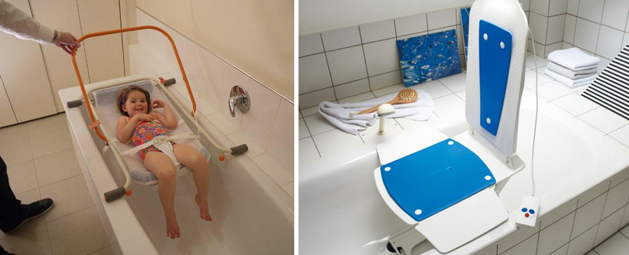 Подъемник для детей инвалидов в ванной